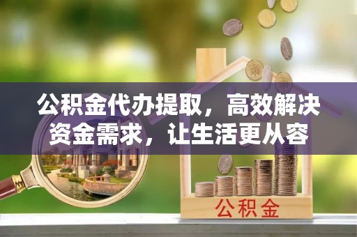 东兰公积金代办提取，高效解决资金需求，让生活更从容