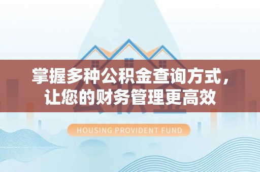 东兰掌握多种公积金查询方式，让您的财务管理更高效