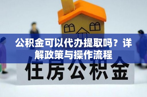 东兰公积金可以代办提取吗？详解政策与操作流程