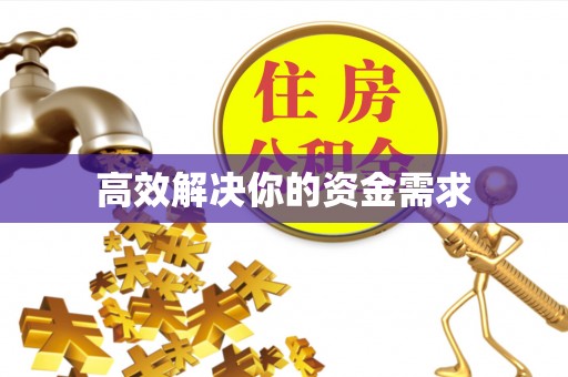 东兰高效解决你的资金需求