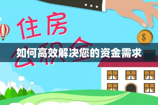 东兰如何高效解决您的资金需求